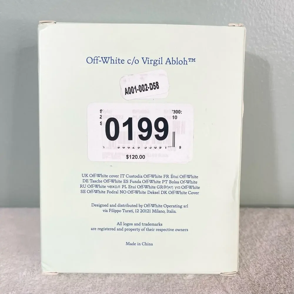 Off-White Silicone Arrow 2nd Generation Airpod Case nwt
